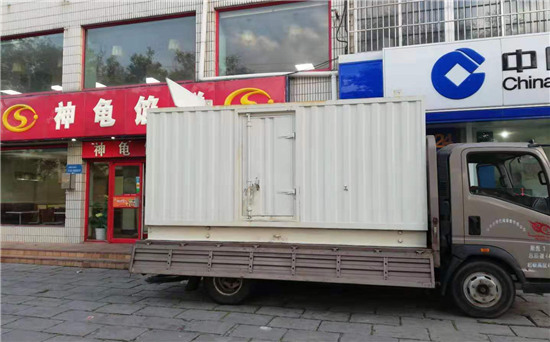 临沭出租发电机施工案例